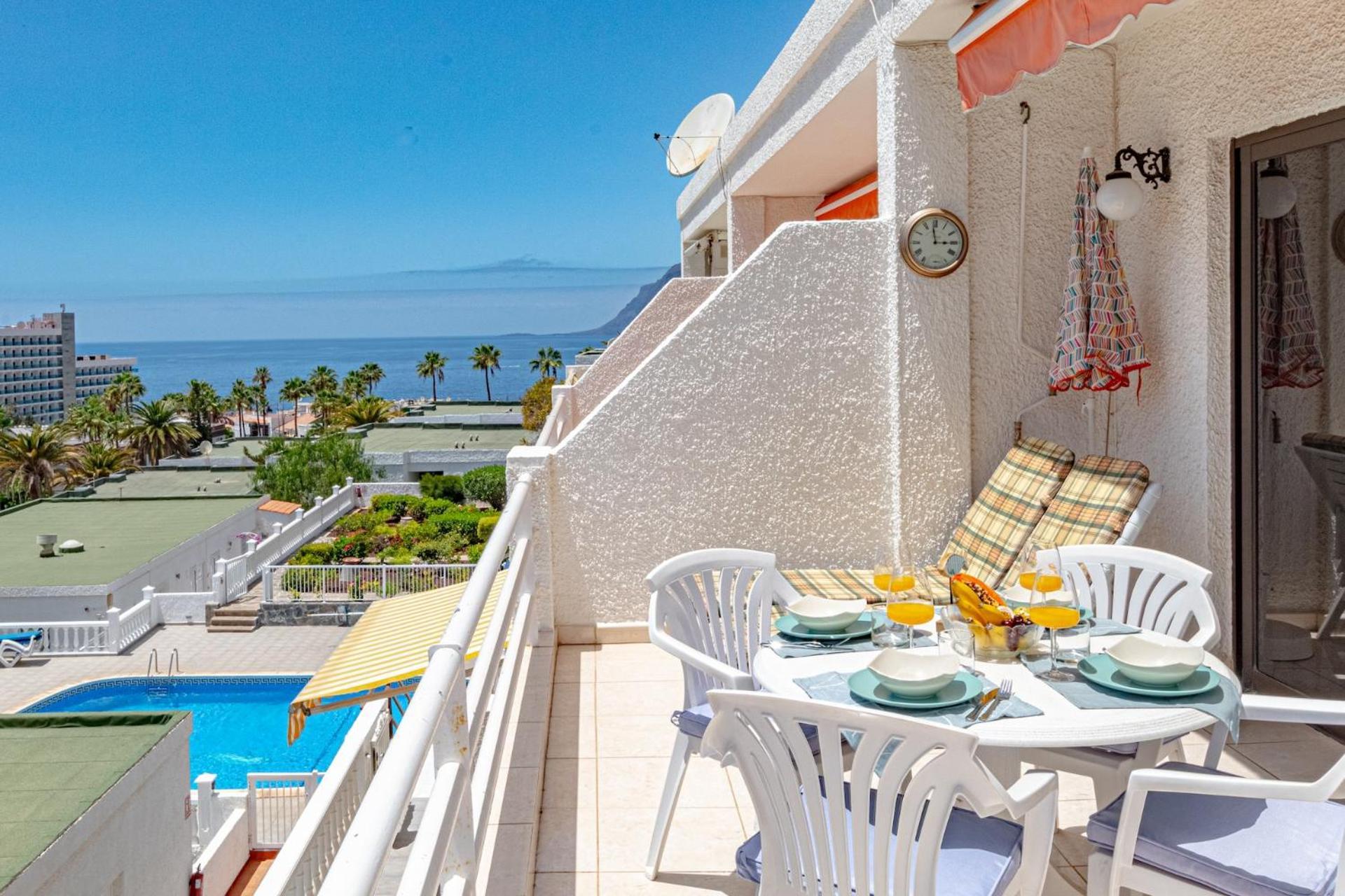 Sunny Oceanview Terrace By Dream Homes Tenerife Acantilado de los Gigantes Exteriér fotografie